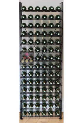 Bibliothèque métallique pour 84 bouteilles de vin
