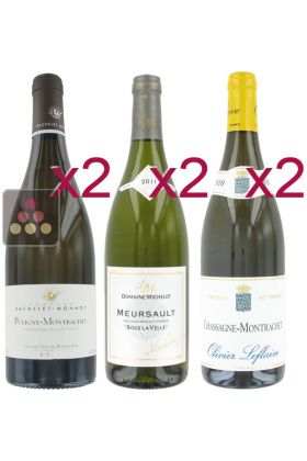 Sélection de 6 Vins Blancs - Grands Blancs de Bourgogne