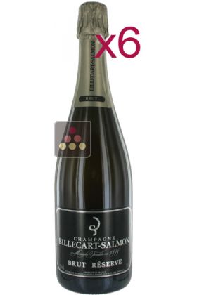 6 bouteilles de Champagne Billecart-Salmon Brut Réserve Sous étui
