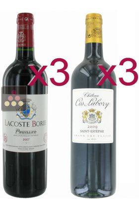 Sélection de 6 Vins Rouges - Pauillac et Saint Estèphe 5ème Grand Cru Classé
