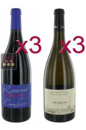 3 bouteilles de Crozes-Hermitage Rouge 2013 + 3 Bouteilles de Chablis Blanc - 2013