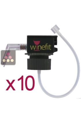 Lot de 10 Bouchons pour distributeur de vin au verre Winefit