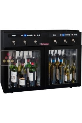 Distributeur de vin au verre 2 Températures 6 bouteilles avec système de conservation