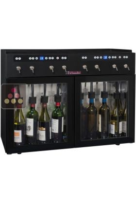 Distributeur de vin au verre 2 Températures 8 bouteilles avec système de conservation