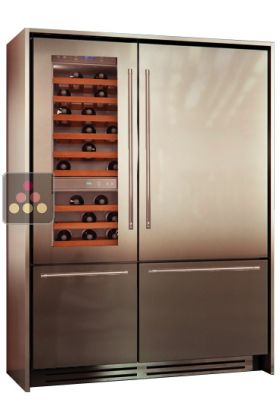 Combiné cave à vin, réfrigérateur et double-compartiment Tri-Modes - Design Light
