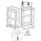 Kit de 4 pieds réglables pour meuble Visiobois/Visiobox