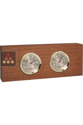 Ancien modèle : Thermomètre / Hygromètre avec support en bois Ma