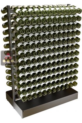Support métallique pose libre double-face pour 288 bouteilles