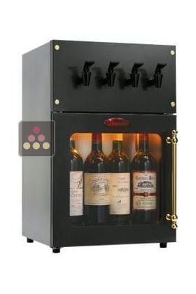 Distributeur de vin au verre 4 Bouteilles et système de conservation 2 zones