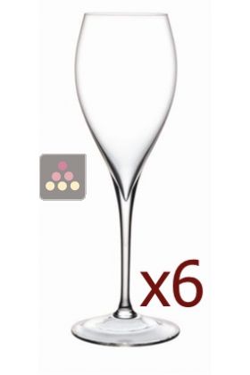 Flutes Grand Piqué - Boite de 6 verres