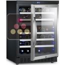 Dual temperature wine cabinet for storage and/or service ACI-DOM361