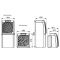 Climatiseur de cave naturelle 2500W avec flexible de 4,5m