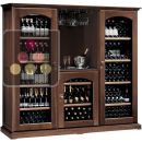 Combination of 3 Single temperature wine cabinets for storage or service ACI-CAL427