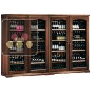 Combination of 4 single temperature wine cabinets for service or storage  ACI-CLC429V