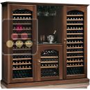 Combination of 3 Single temperature wine cabinets for storage or service ACI-CAL427TC