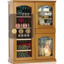 Gourmet combination : Single-temperature wine cabinet, cheese cabinet & cold meat cabinet ACI-CAL440