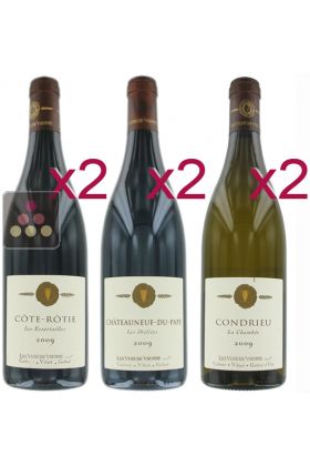 Sélection de 4 Vins Rouges et 2 Blancs - Grandes appellations du Rhône