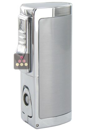 Briquet Triple Jet Silver