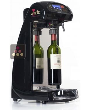 Distributeur de vin au verre + 2 têtes de distribution + 2 cartouches d'argon