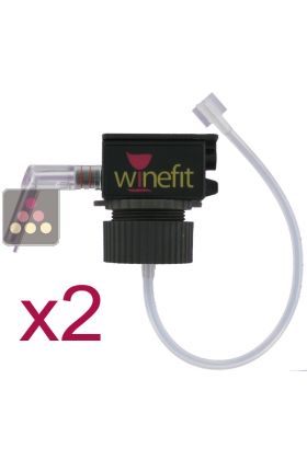 Lot de 2 bouchons pour distributeur de vin au verre Winefit