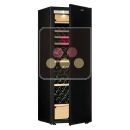 Multi-Purpose Ageing and Service Wine Cabinet for cold and tempered wine - 3 temperatures - Storage/sliding shelves ACI-TRT621NM