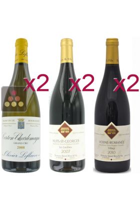 Sélection de 6 Vins Rouges - Les Grands Villages Bourguignons
