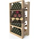 Wooden storage rack for 72 bottles ACI-VIS302