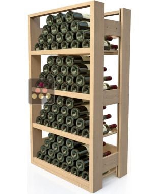 Meuble de rangement en bois pour 72 bouteilles