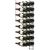Support mural chromé pour 24 bouteilles de 75cl - Bouteilles horizontales