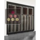 Modular built in combination of 8 multi purpose professional wine display cabinets ACI-PAR4201E