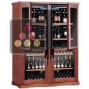 Combination of 4 single temperature wine cabinets for service or storage  ACI-CAL553