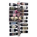 Wall Mounted Bottle Rack in Plexiglass for 18 bottles (optional lighting LED) ACI-SBR101
