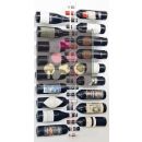 Wall Wine Rack in Black Plexiglass for 18 bottles ACI-SBR102