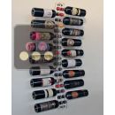 Wall Wine Rack in Clear Plexiglass for 18 bottles ACI-SBR105