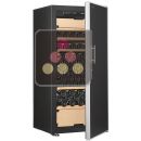 Cave à vin Multi-Usages de vieillissement, de service des vins frais et de chambrage des vins rouges - 3 températures - Equipement stockage/coulissant ACI-ART212M