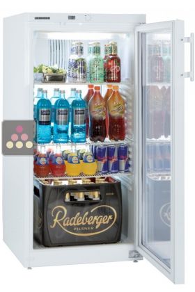 Réfrigérateur porte vitrée pose libre 250L