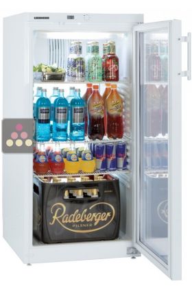 Réfrigérateur porte vitrée pose libre 250L