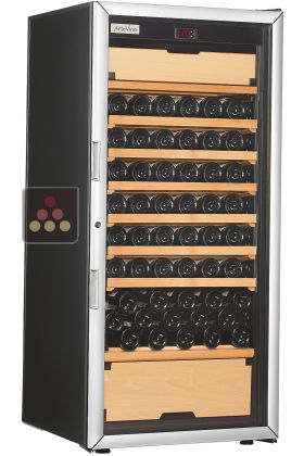 Cave à vin Multi-Usages de vieillissement, de service des vins frais et de chambrage des vins rouges - Clayettes coulissantes