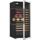 Multi temperature wine service cabinet - Sliding shelves ACI-ART215TC