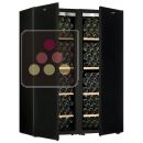 Combination of 2 single temperature wine cabinets for ageing and/or service - Storage shelves ACI-TRT700NS