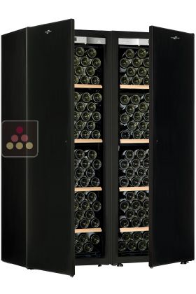 Combiné de 2 caves à vin Mono-Température de vieillissement et/ou de service - Equipement stockage