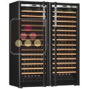 Combination of 2 single temperature wine cabinets for ageing and/or service ACI-TRT710NC