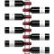 Support mural chromé de 8 bouteilles de 75cl en position horizontale