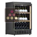 Built-in single temperature wine cabinet for wine storage or service - Inclined bottles ACI-CME1200PE