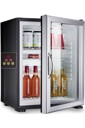 Mini-Bar porte vitrée encastrable avec poignée - 40L