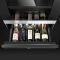 Cave à vin de service à tiroir encastrable en colonne 5 bouteilles - Façade habillable personnalisable
