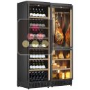 Built-in combination of a multi-temperature wine cabinet, a cheese and cured meat cabinet ACI-CME2570ME