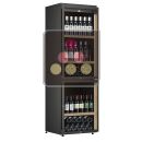 Freestanding dual temperature wine service cabinet - Standing bottles ACI-CMB1600V