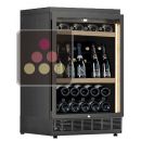 Built-in single temperature wine cabinet for wine storage or service - Mixed shelves ACI-CME1200ME