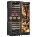 Combined built-in multi-temperature wine cabinet, cheese & cold meat cabinet ACI-CME2670CE